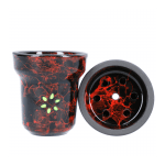 Чашка за наргиле Solaris Adam - черно/червено Изображение 1