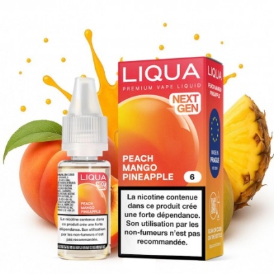 никотинова течност Liqua Elements - Peach Mango Pineapple 6мг