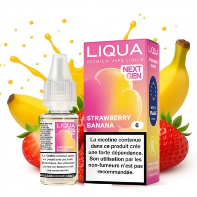 никотинова течност Liqua Elements -Strawberry Banana 18мг