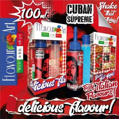FlavourArt MIX and SHAKE Short Fill 60мл/100мл +40мл VG- Cuban Supreme Изображение 1