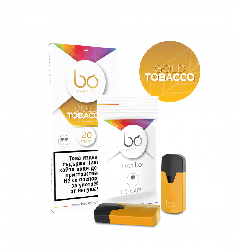 Пълнител за електронна цигара BO Gold Tabacco - 20мг