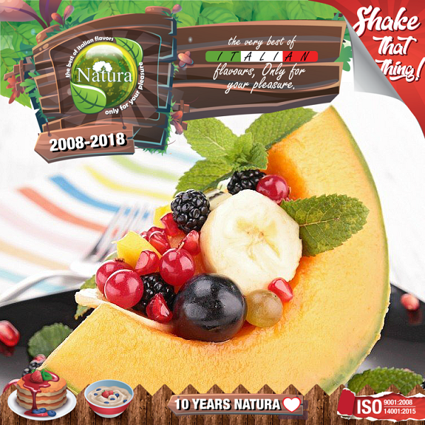 Natura Premium MIX  SHAKE Short Fill 60+40мл - Honeydew berriez