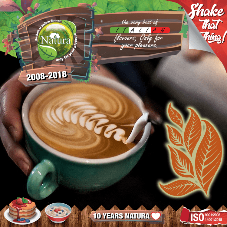 Natura Premium MIX and SHAKE Short Fill 60+40мл - Tobacco Coffee Latte