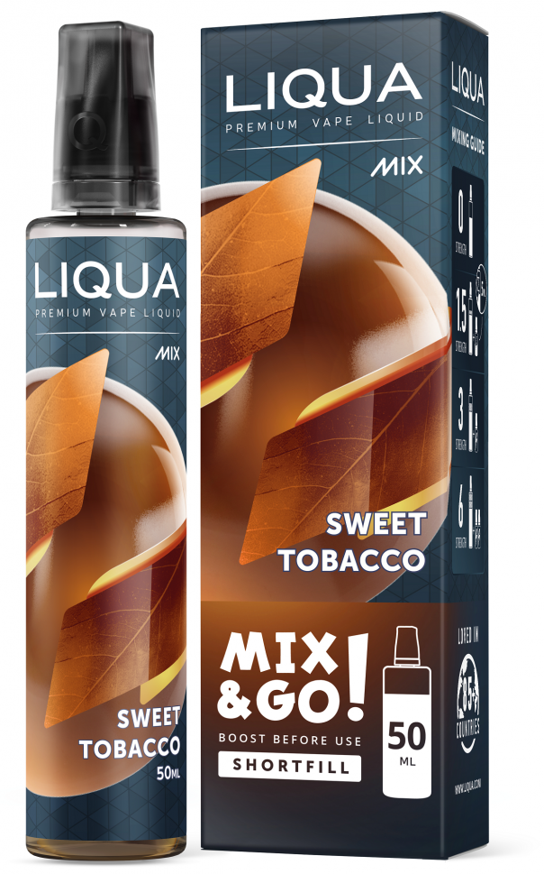 Liqua MIX and GO Short Fill 50мл/70мл - Sweet Tobacco
